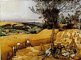 Pieter The Elder Bruegel Canvas Paintings - The Harvesters